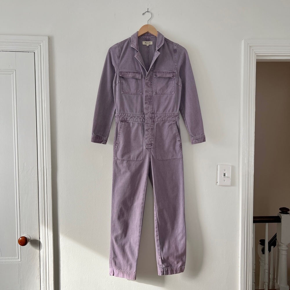 Madewell XXS Signature Coverall Jumpsuit Smokey Grape Purple